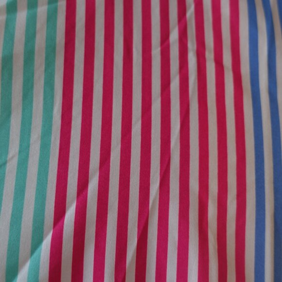 Shein rainbow pink orange blue green stripe batwing top M 6 Medium S SMall SM - Picture 9 of 11